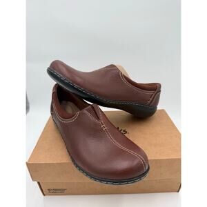 Clarks Ashland Joy Dark tan brown Leather Women's size 9 M Shoes Ultimate